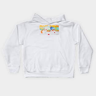 Buffalo running Kids Hoodie